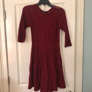 A-line sweater dress